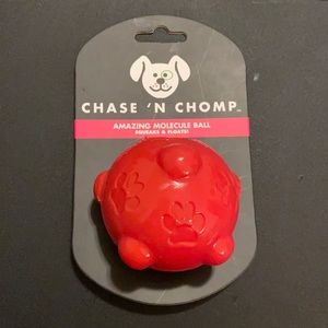 Chase 'n Chomp Amazing Squeaker Ball Toy for Pets, Molecule, 2.5 Inch